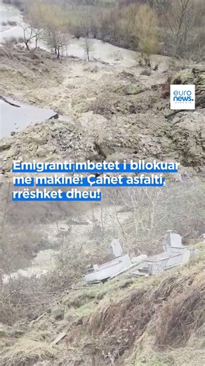 Emigranti mbetet i bllokuar me makinë! Çahet asfalti, rrëshket dheu! 6 fshatra në izolim