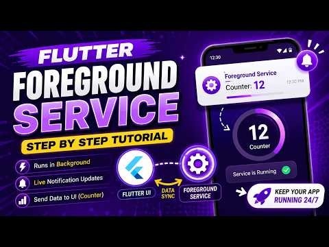 Flutter Foreground Service Tutorial | Run App in Background with Notification (2026) | IT WALA
