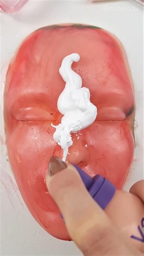 ASMR Tomato Makeup Remove #shorts #cleaning