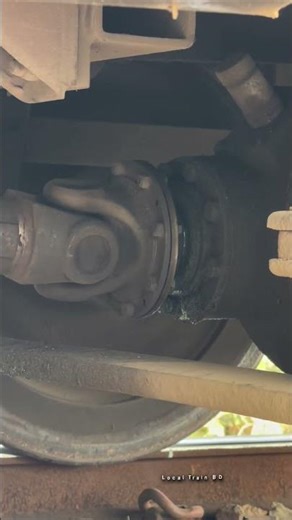 Differential Transmission, Power the Wheels by shaft. #railway #shorts