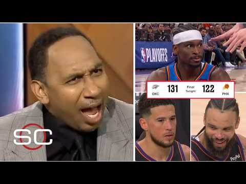 ESPN reacts to SGA scores 31, Thunder win 131-122 to complete sweep Suns to advance second round