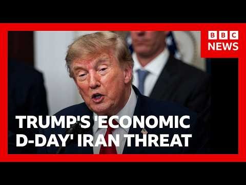 Trump vows tougher economic measures on Iran and supporting countries | BBC News