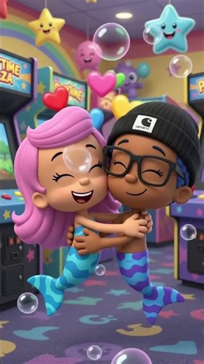 Molly and her lover Joshua goes to playtime pizza in Little Rock, AR #bubbleguppies