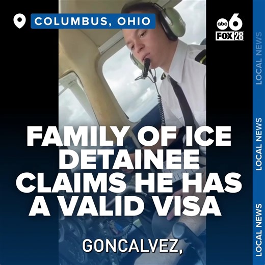 Arturo Rafael Brito Goncalvez, a 22-year-old Venezuelan pilot, is fighting deportation after being detained by U.S. Immigration and Customs Enforcement last week. https://bit.ly/3YMYDII | FOX 28 Columbus
