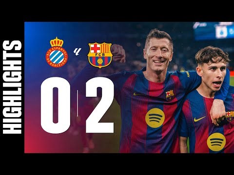 RCD ESPANYOL 0 vs 2 FC BARCELONA | LALIGA 2025/26 MD18 🔵🔴