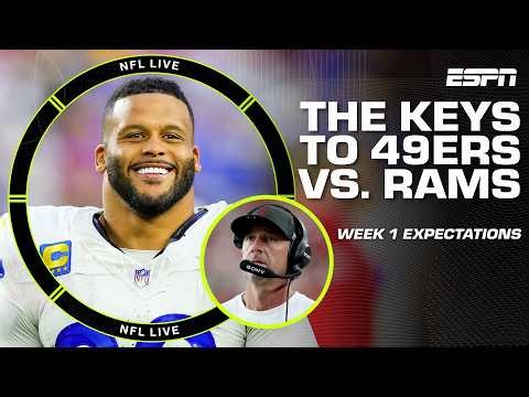Keys to 49ers attacking Aaron Donald and the Rams' defense in Week 1 🔑 | NFL Live