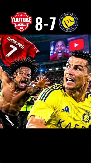 Penalty Moment shootout - Youtube all stars vs Al Nassr 11-9 #ronaldo #ishowspeed #football