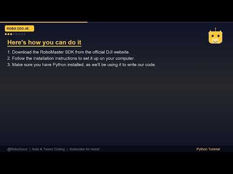 Control a Real Robot with Python (DJI RoboMaster SDK Tutorial)