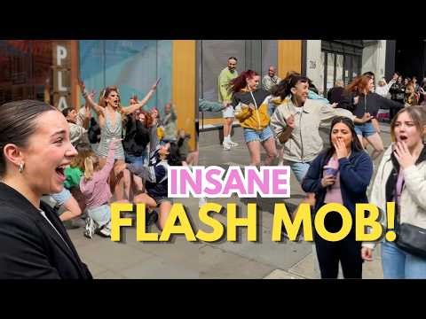 Incredible Flash Mob in Oxford Circus Blocks The Whole Street!! 👀🤩