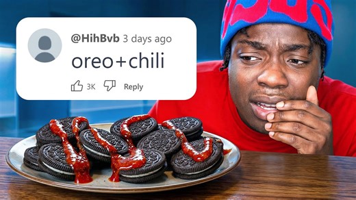 Trying weird food combinations taste test challenge