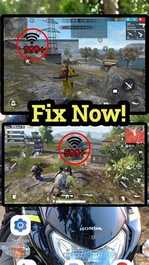Free Fire / PUBG Ping Problem Fix (999+, 599+, 299+) 🔥| High Ping Problem Solve 2026 #shorts