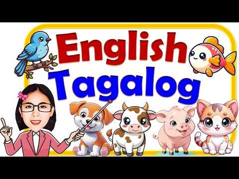 ANIMALS ENGLISH TAGALOG WITH QUIZ | LEARN THE ANIMAL NAMES | TEACHER AYA ONLINE TUTORIAL FOR KIDS