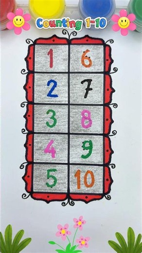 Learn Number 1-10 ✨🌈 #kidslearning #preschool #kidseducation #shorts