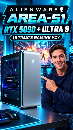 Dell Alienware Area-51 Review 🔥 RTX 5090 + Core Ultra 9 285K | Ultimate Gaming PC? #games