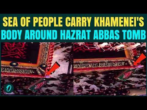 Ayatollah Ali Khamenei Burial VIDEO: Iraqi Mourners Carry Khamenei's Coffin Around Sacred Shrine