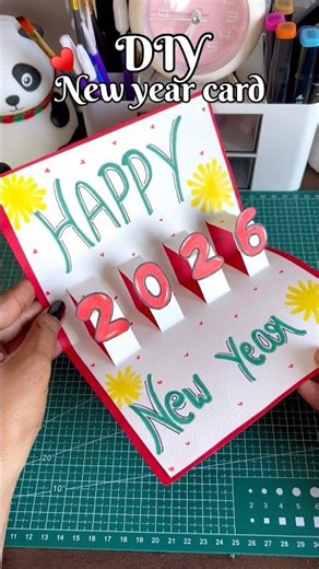 New year card pop up 🥰 diy new year card | diy greeting card / happy new year card 😱#diy #newyear￼
