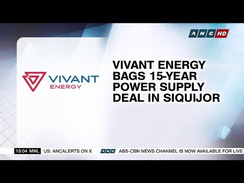 Vivant Energy bags 15-year power supply deal in Siquijor | ANC