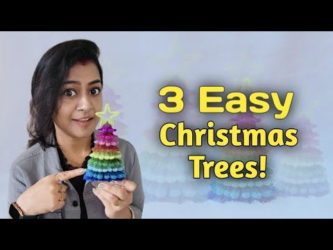 3 Easy Christmas Tree Ideas🎄 | Last Minute Aesthetic DIY Decor ✨️