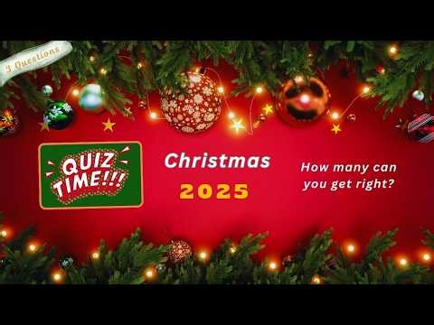 Christmas Trivia Quiz Compilation 2025 | Classic Holiday TV & Movie - 3-Questions