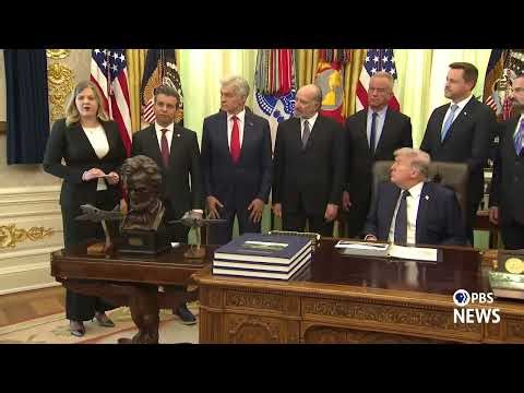 WATCH: Trump says military is 'very happy' about medical marijuana rescheduling