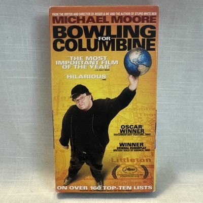 Bowling for Columbine VHS Video Tape Michael Moore Gun Control Documentary NRA | eBay