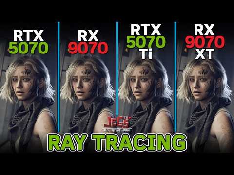 RX 9070 vs RTX 5070 vs RX 9070 XT vs RTX 5070 Ti | Ray Tracing | Tested in 15 games