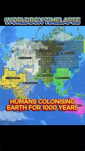 Humans Colonising EARTH for 1000 YEARS | WORLDBOX TIMELAPSE