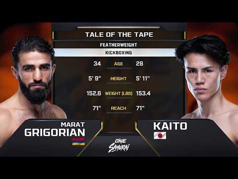 Marat Grigorian vs. Kaito | ONE SAMURAI 1 | Full Fight Replay