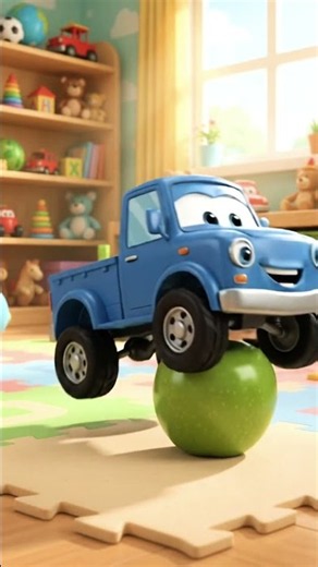 The little cars tried... but the Monster Truck brought the real power! 🚗💥