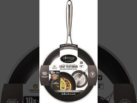 GOTHAM STEEL Platinum Skillet Review - Pros & Cons - GOTHAM STEEL fry pan