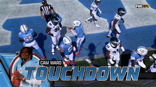 Amani Hooker returns interception 92 yards, setting up Cam Ward TD to give Titans lead over Eagles | NFL Highlights