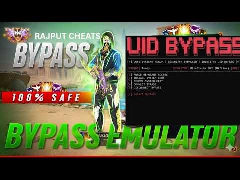 UID EMULATOR BYPASS 🖥📲 OB53 UPDATE | FREE FIRE UID EMULATOR BYPASS | ALL SERVER SAFE 100% ✅