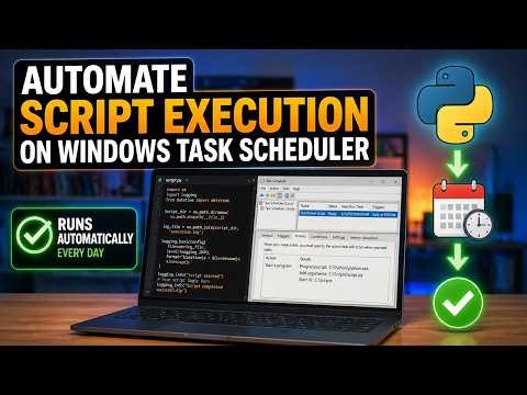 Automate script execution on windows task scheduler