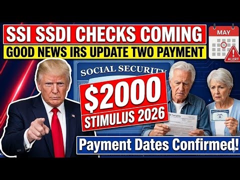 GOOD NEWS! IRS Gives 2 New Check Arrival Dates | SSI SSDI Check Update + 4th Stimulus $2000 Check 20