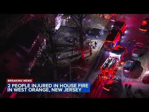 2 injured in house fire in West Orange, New Jersey