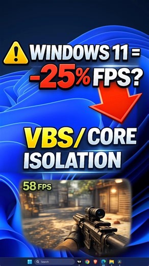 Boost Gaming FPS by 25% with ONE setting! #gaming #windows11 #pc #pfix #fixin60