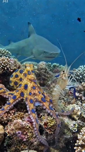 Giant Shark Interrupts Deadly Octopus Fight 😱🦈