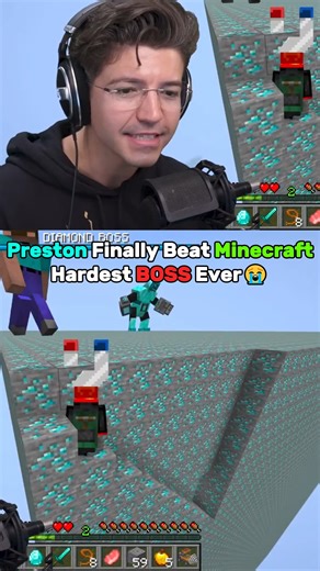Minsi Robloxan on Instagram: "Preston Beat Minecraft Hardest Boss - PrestonPlayz on YT @prestonplayz #PrestonPlayz #paidpartner #roblox"