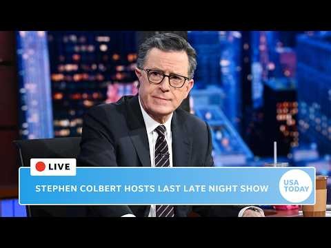Live: View outside studio as Stephen Colbert shoots last show after CBS cancellation