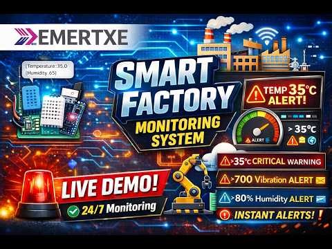 🚀 Smart Factory Monitoring System using IoT | Real-Time Industrial Automation Project