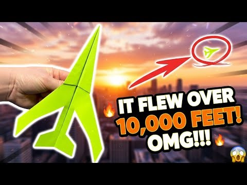 How to Make a Paper Airplane Easy That Flies Over 1000 Feet – World Record Design!