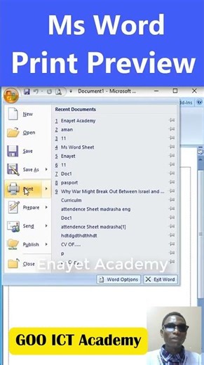 Print Word Document PERFECTLY 🖨️ (Using Print Preview Trick!)