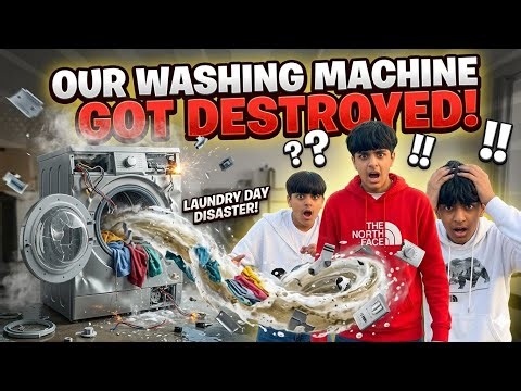 OUR WASHING MACHINE ACTUALLY EXPLODED! 😱