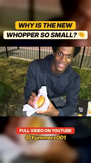Why is the NEW Whopper so small? 🤏 #shorts