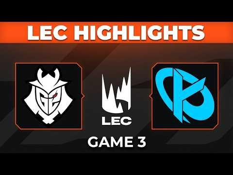 G2 vs KC Game 3 Highlights | LEC 2026 Playoffs | G2 Esports vs Karmine Corp