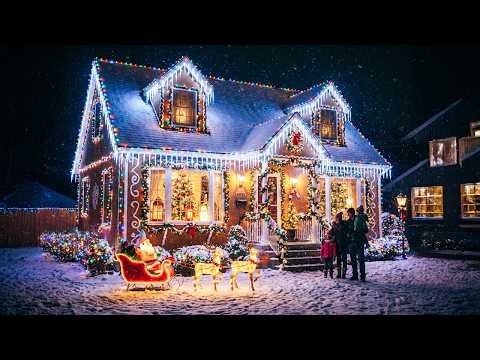 Relaxing Christmas Lights with Jazz Music | Perfect for Holiday Evenings
