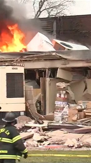 A thunderous explosion at a nursing home just outside Philadelphia collapsed part of the building and left people injured and trapped inside, authorities said. | AP