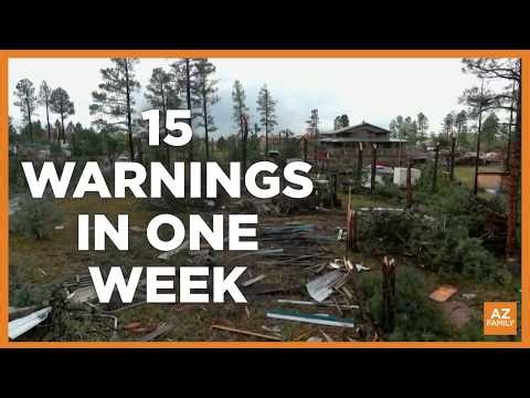 Arizona issued 15 tornado warnings this week. Here’s where they hit
