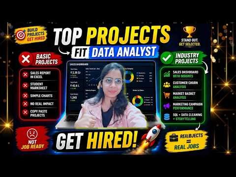 Top Data Analyst Projects That Will Get You Hired 🔥 | Data Analyst Industry Projects