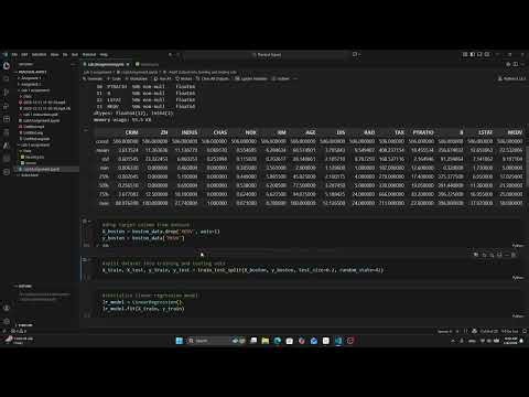 Lab 2 Explained | Linear Regression & Classification in Python – خطوة بخطوة